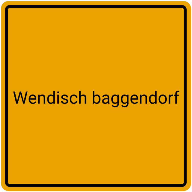 Meldebestätigung Wendisch Baggendorf